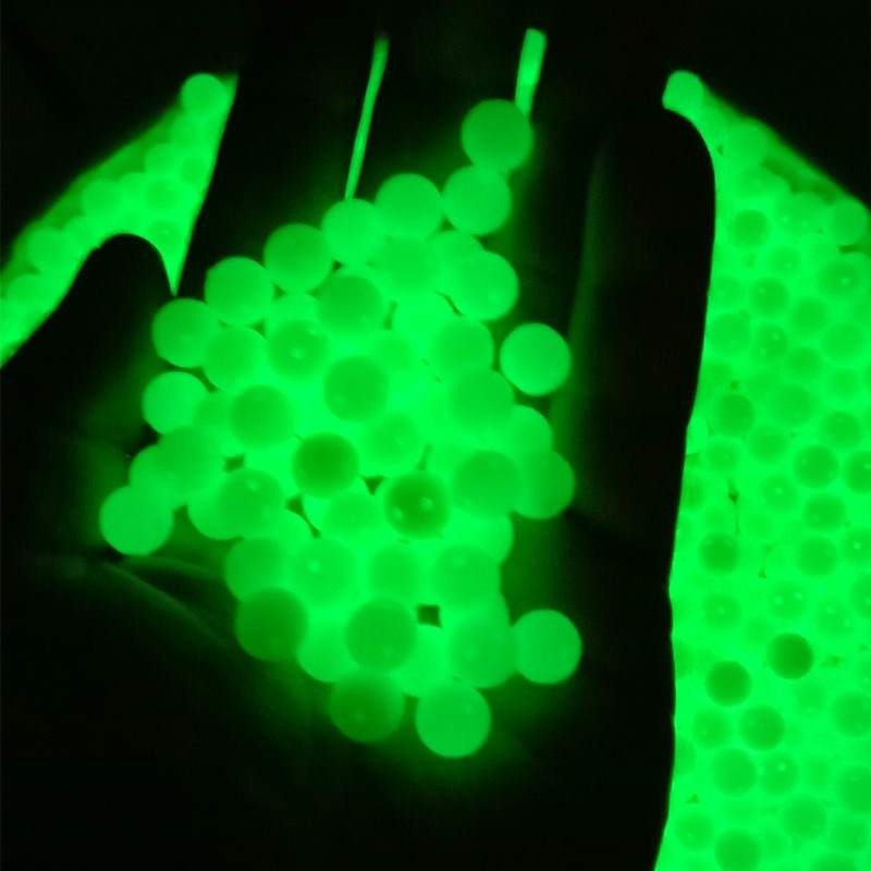 10 pcs Polystyrene resin round 9mm luminous beads