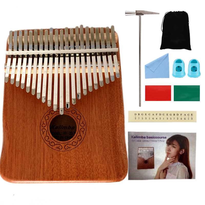 17 keys kalimba-Crimson colouor with armrest