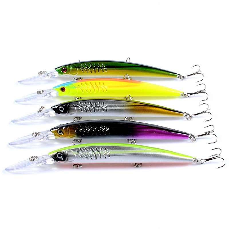 2 pcs 14.5cm 12.4g floating minnow lure