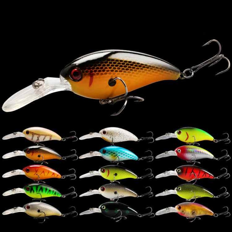 2 pcs   15.2g 10.5cm floating Crankbait lures