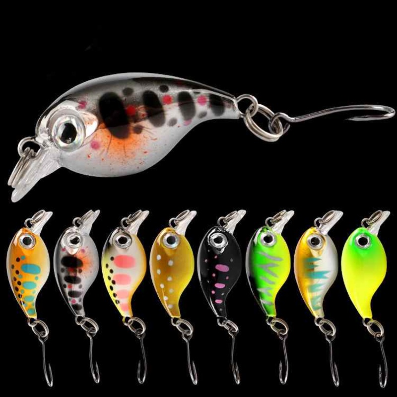 2 pcs   2.1g 3.6cm floating Crankbait lures