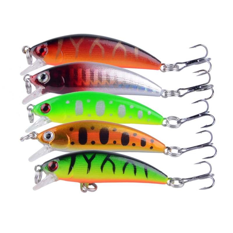 2 pcs 5.5cm 4.6g underwater minnow lure