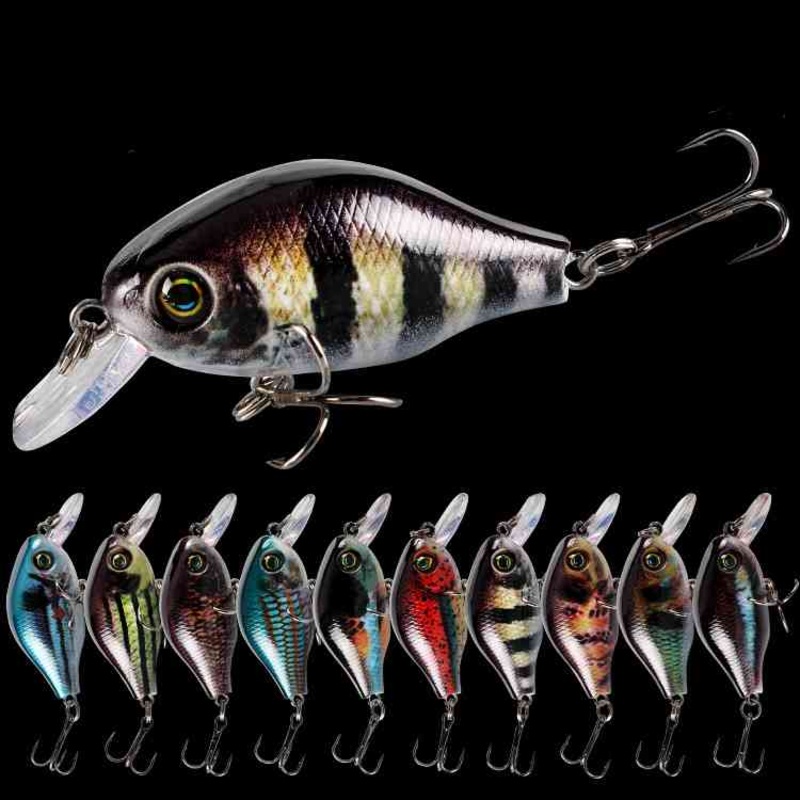 2 pcs   7.7g 6cm floating Crankbait lures