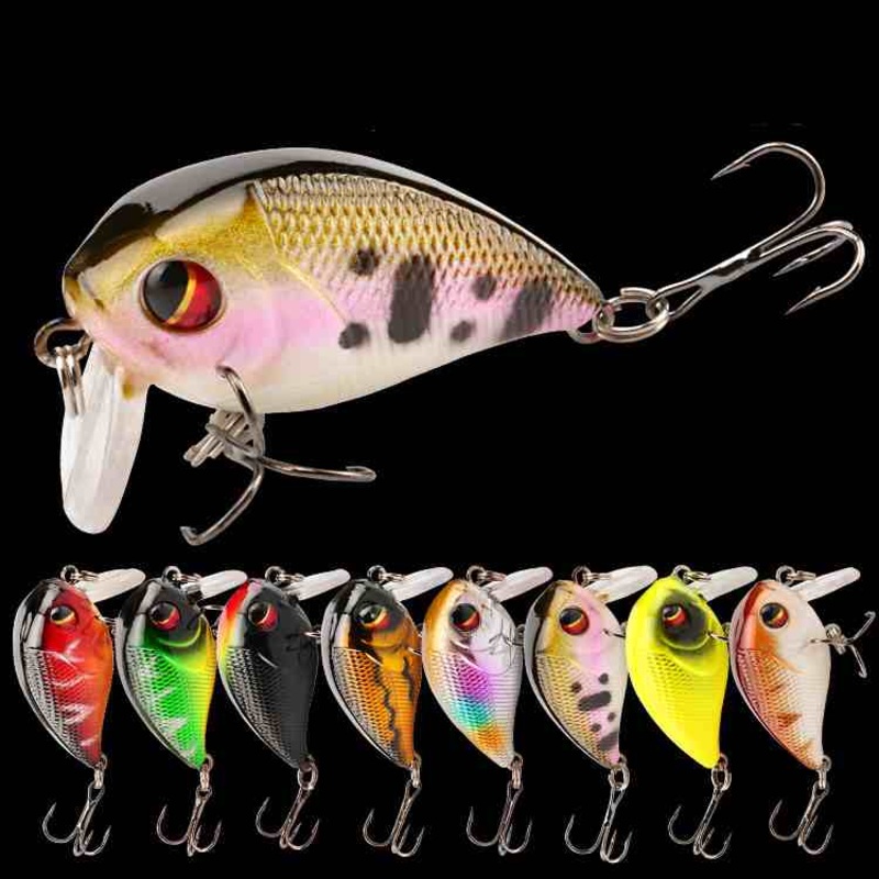 2 pcs   7g 4.5cm floating plastic Crankbait lures