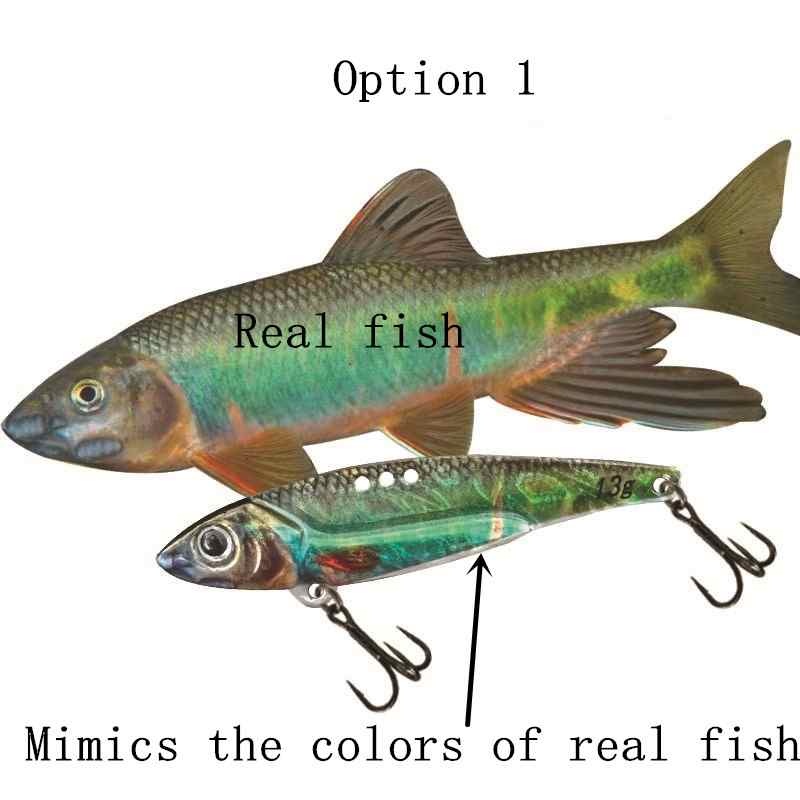 2pc 5/7/10/13/16/20g 3D printed simulated painted vib lure