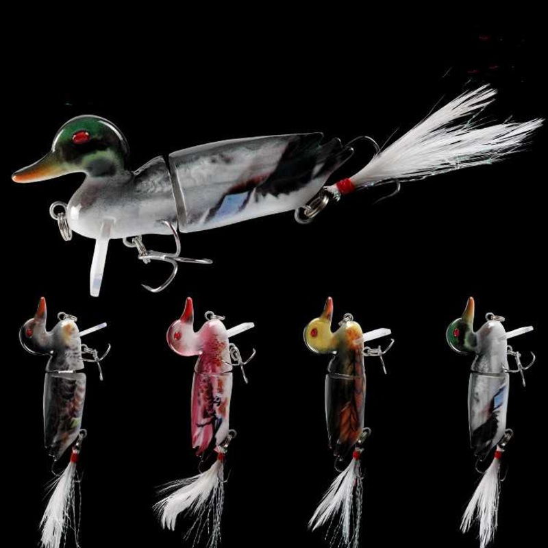 2pc duck-shaped knotty Fish lure  7cm 10.6g-segment Hard Bait