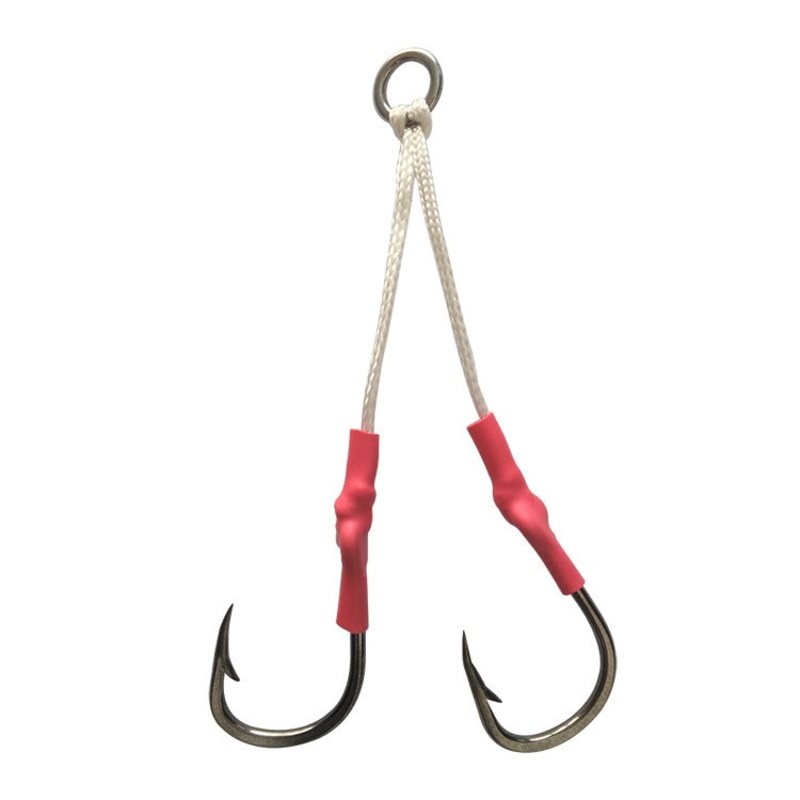 100 pcs lure iron double hook suitable for sea and boat fishing