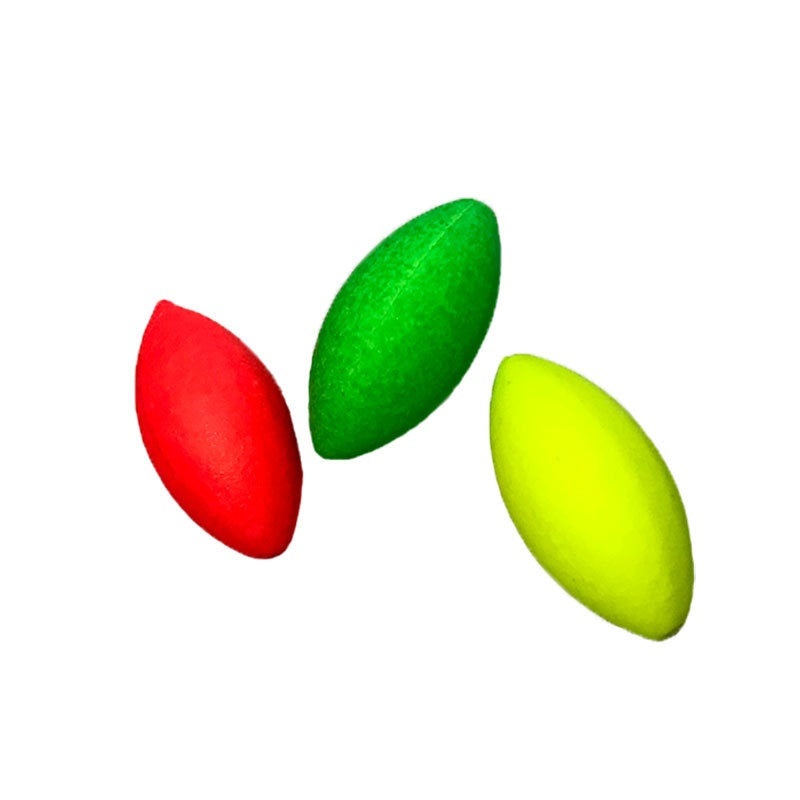 100 pcs olive shaped Foam Float Tail Eye-catching Bean