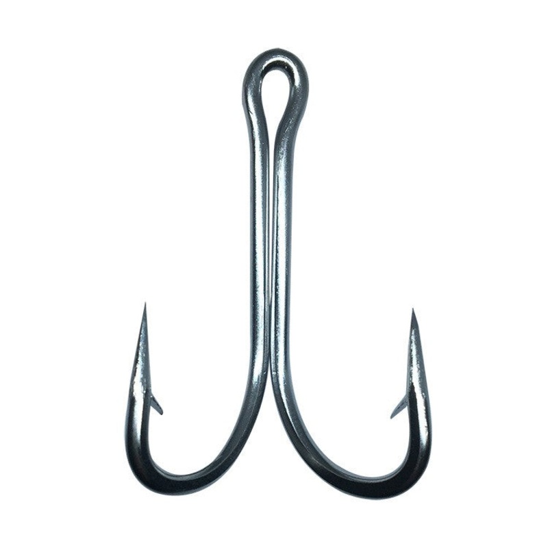 100 pcs stainless steel double fishhook