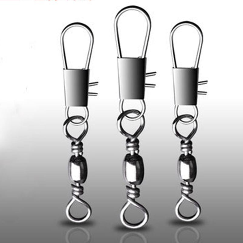 1000 pcs Snap Swivel Carbon Steel Fishing Linker Connector