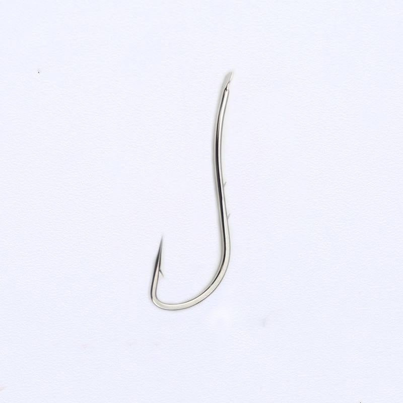 100pcs Double Back Barbed Bulk Barbed Long Handled Fish Hook