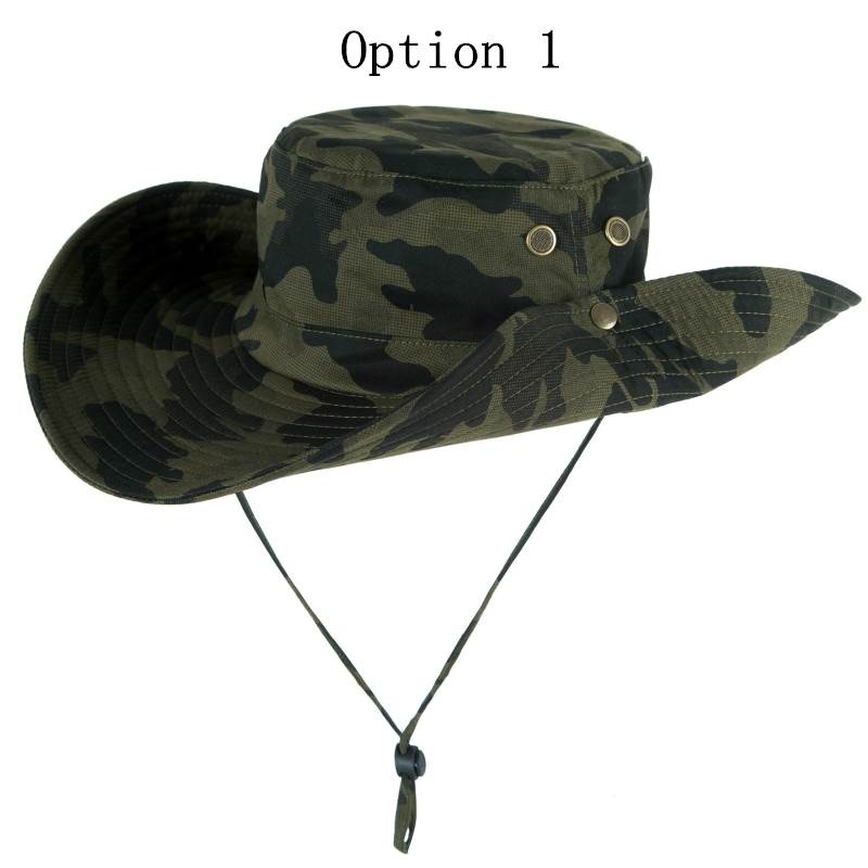 2 pcs Large brim denim bucket hat