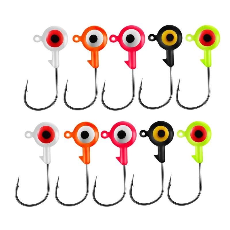 10 pc 1.75g 3.5g 5g 7g Jig Head fishing hook making factory
