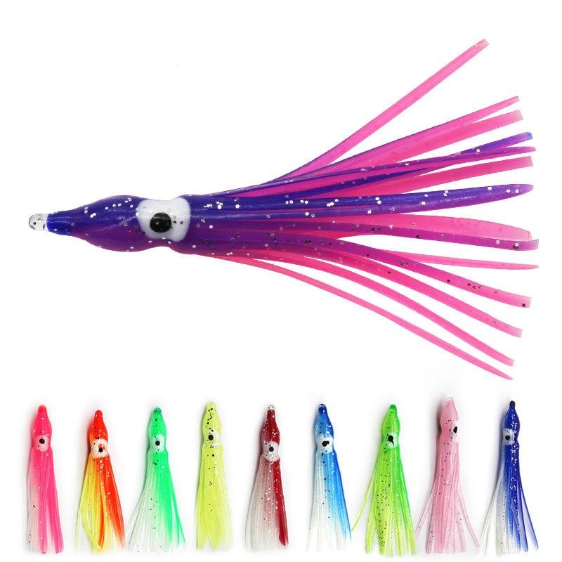 10pcs 0.8/1/1.3/2.2/3/4.1g soft lure bait in the shape of octopus