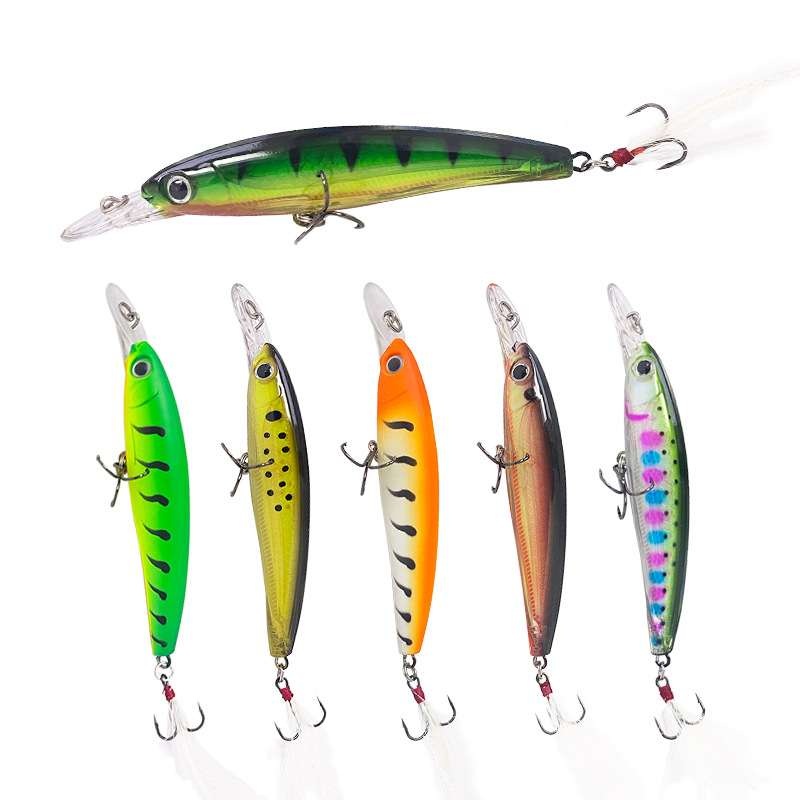 2 pc 9.5cm 13.9g floating minnow lure