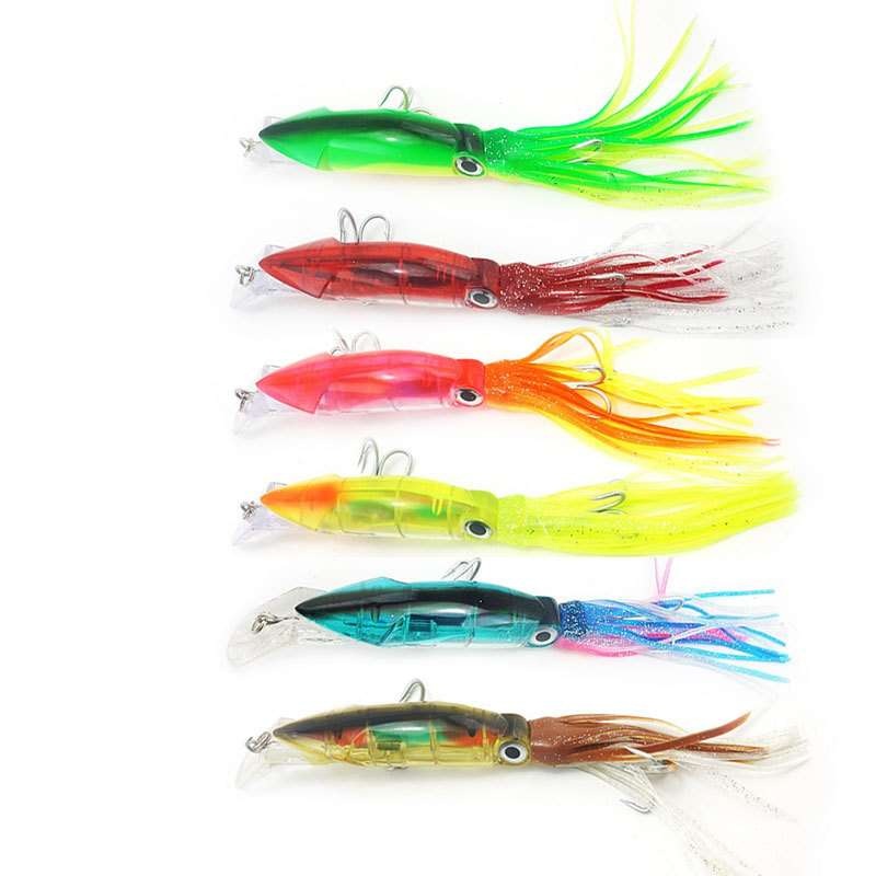 2 pcs 14cm 40g octopus shaped sea fishing lure bait