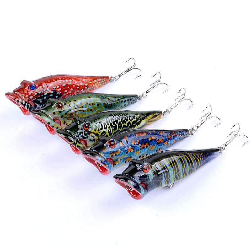 2 pcs 8cm 12.4g popper Fishing Lures