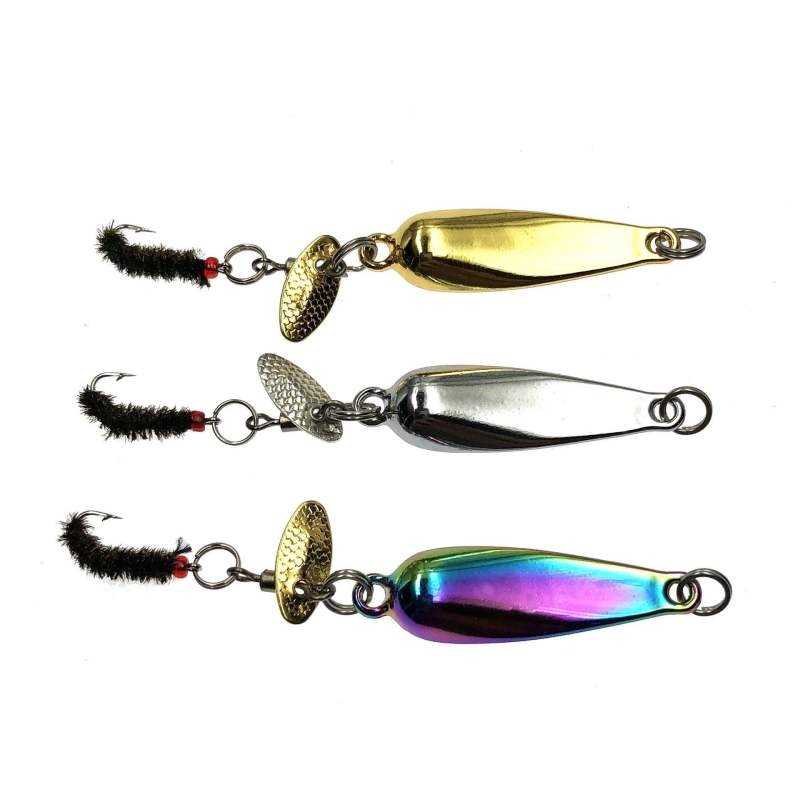 2 pcs Melon seed shaped spoon lure