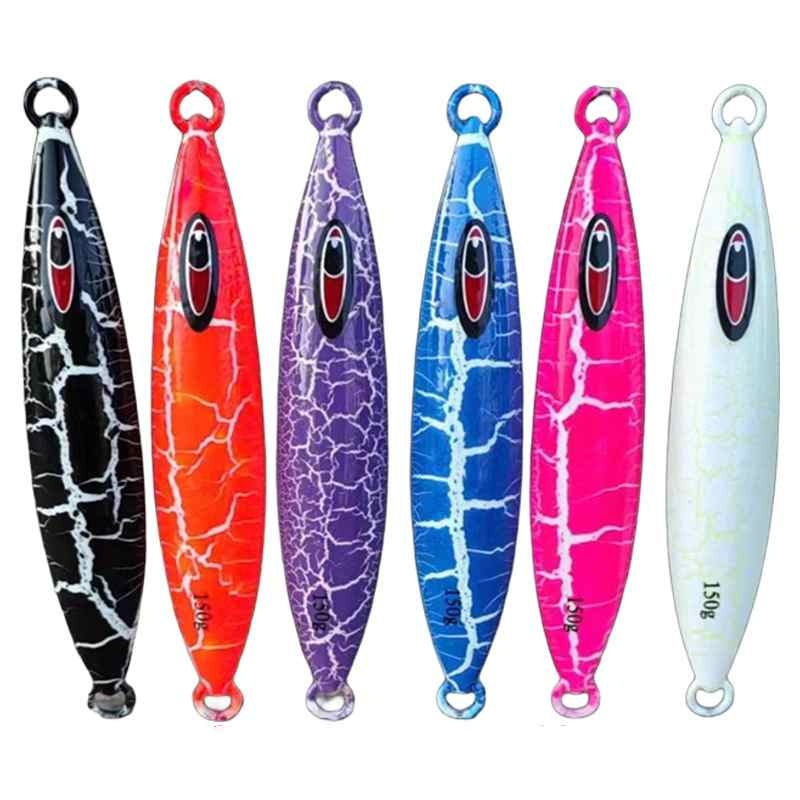 2pc 50/80/100/120/150/200/250/300/400g luminous jig lure