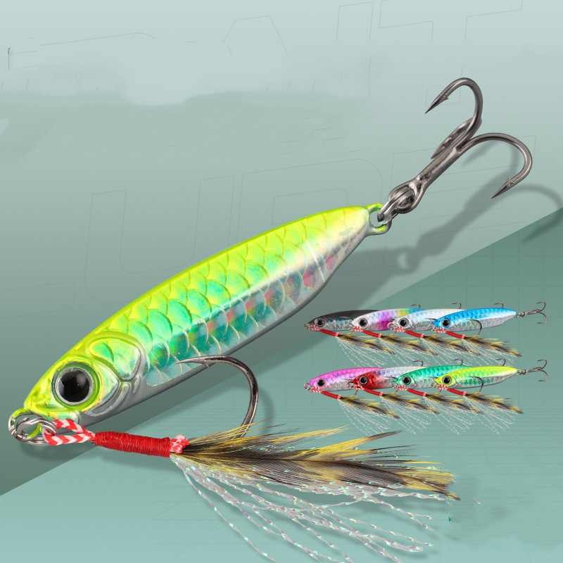 2pc 7/10/15/20/25/30g  Imitation fish scales metal Jig lure