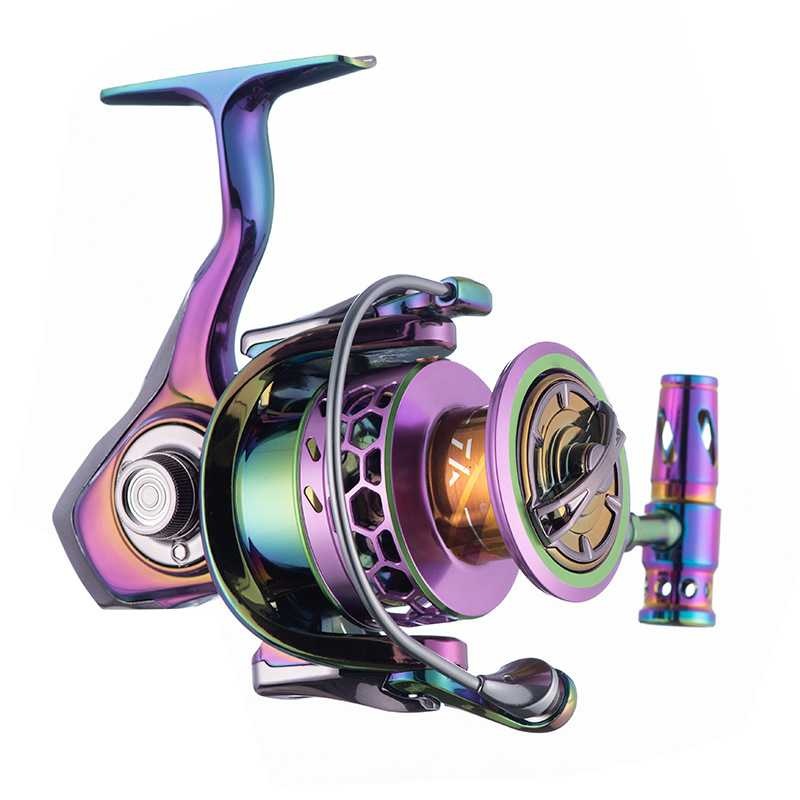 2 pcs 1000-5000 Colorful No-Gap Metal Spinning Fishing Reel wholesale