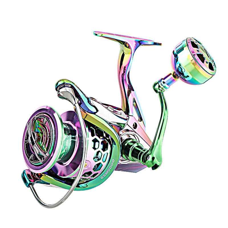 2 pcs full metal color spinning reel suitable for sea fishing