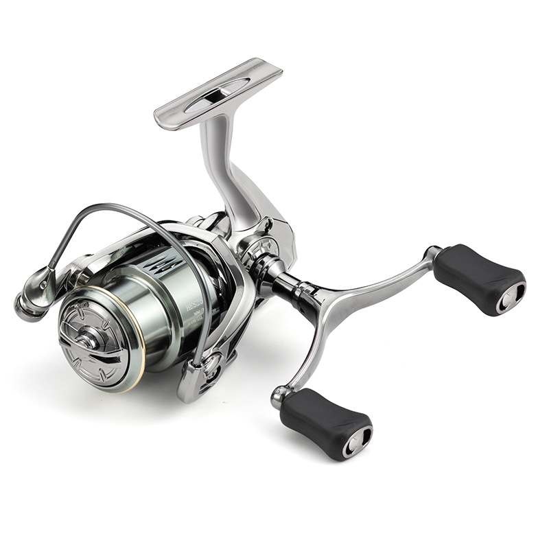 2 pcs Nylon body insert type double rocker fishing reel factory