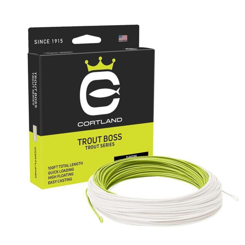 Cortland Trout Boss Floating Fly Line – Chartreuse/White
