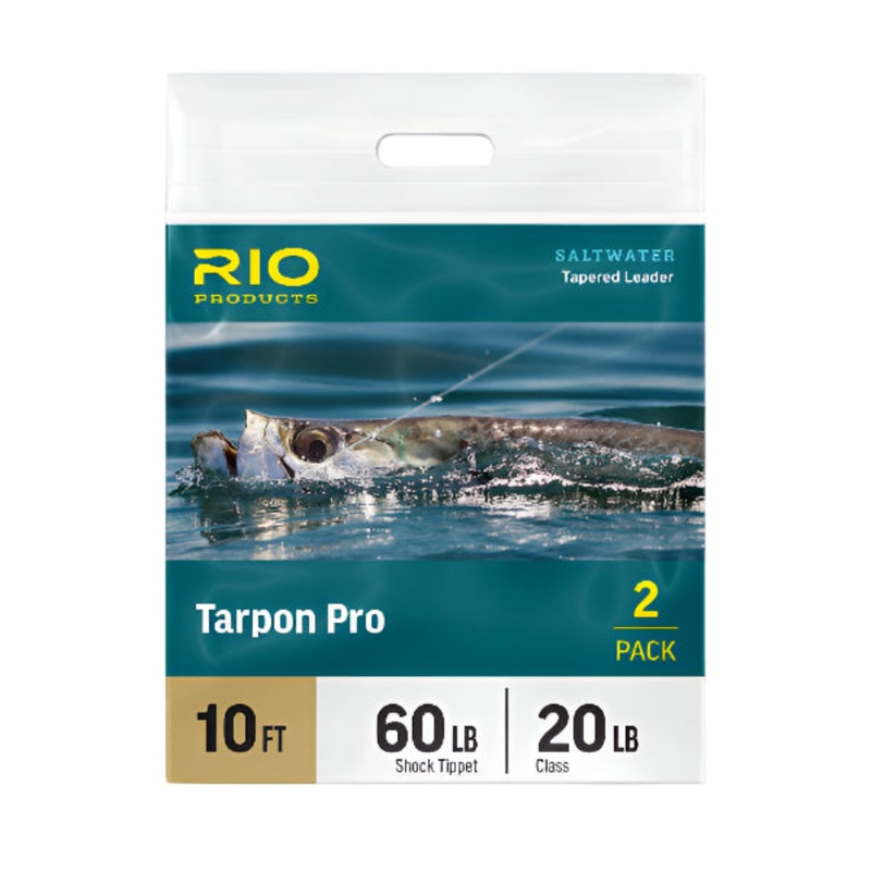 Rio Hand-Tied “Tarpon Pro” 10-Foot Tarpon Leaders – 2-Pak