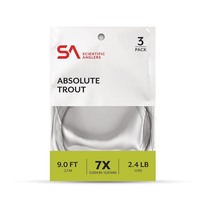 Scientific Anglers Absolute Trout Leader 3-Pak