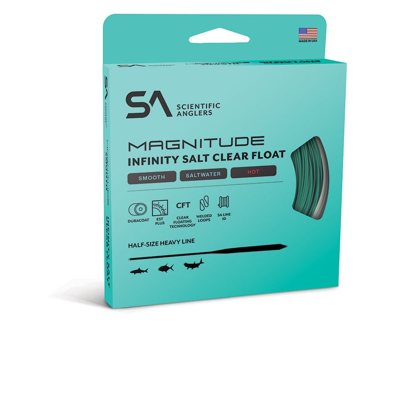 Scientific Anglers Magnitude Smooth Infinity Salt “Full Clear” Floating Fly Line