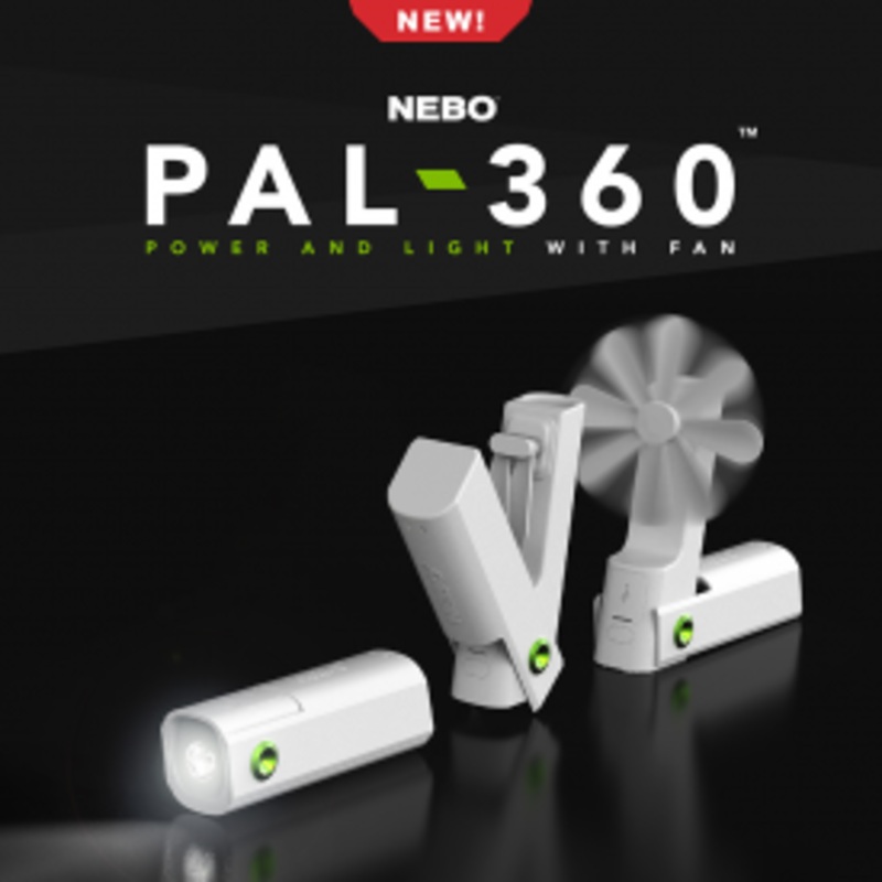 Nebo Pal-360 Flashlight With Fan & Power Station