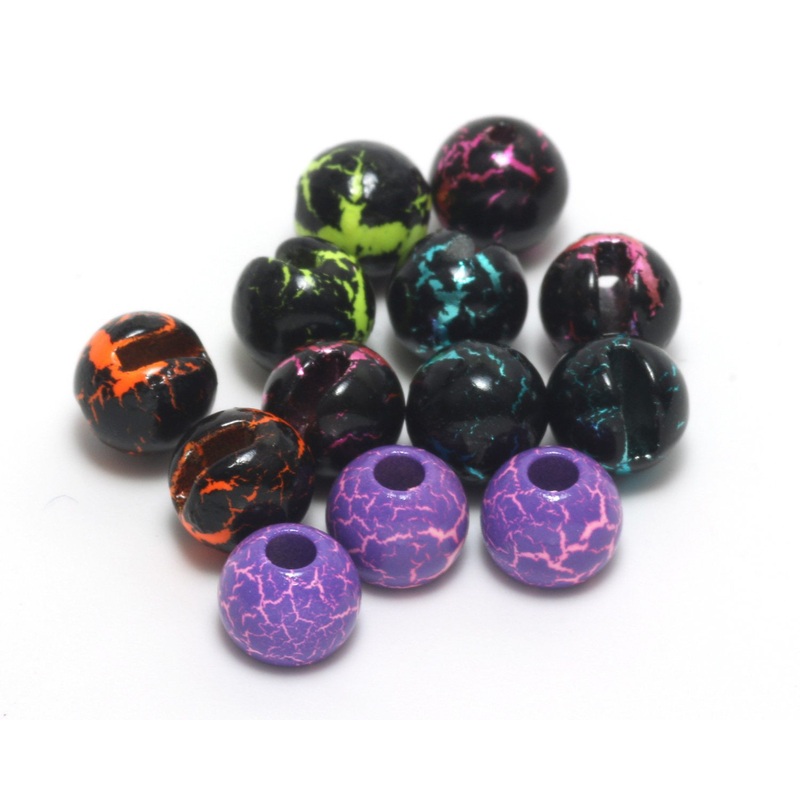 Crackle Slotted Tungsten Beads