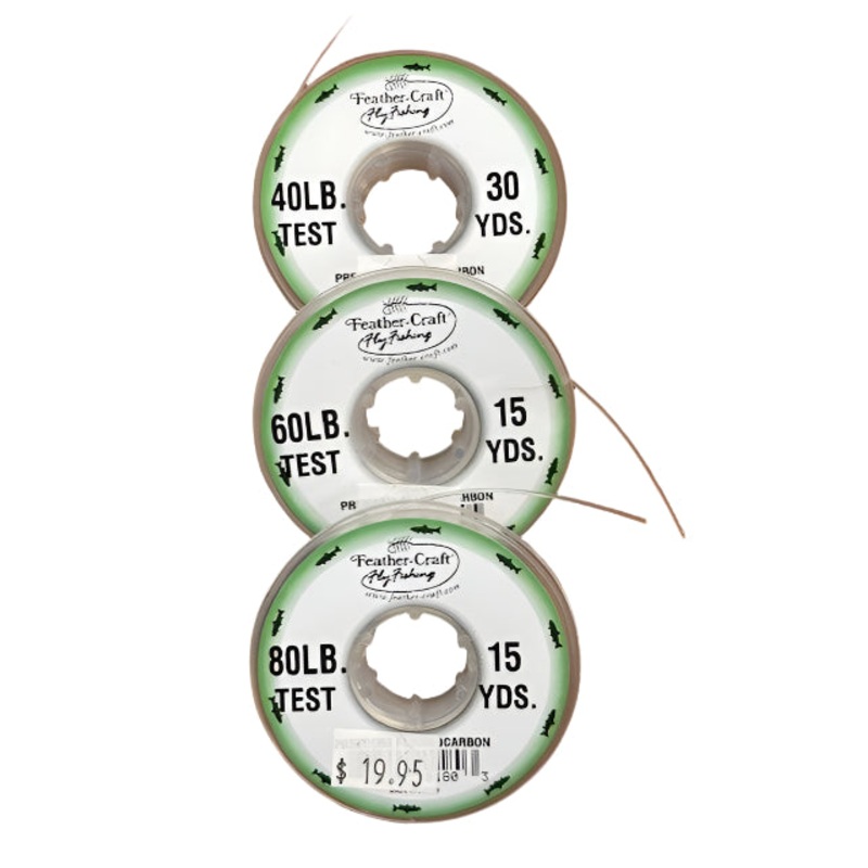 Feather Craft Premium Fluorocarbon Shock-Tippet Material