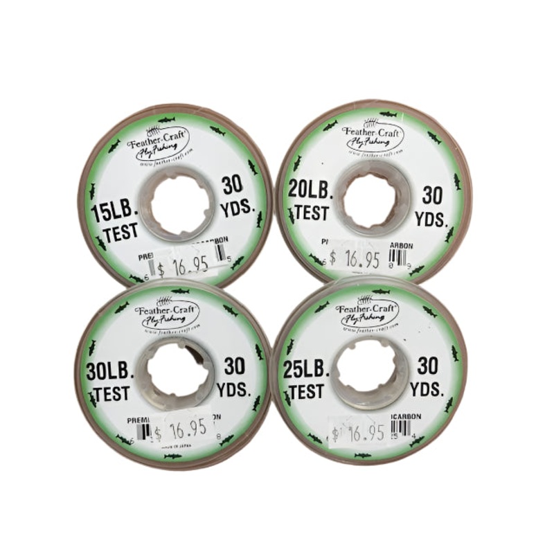 Feather Craft Premium Fluorocarbon Tippet Material – Heavier Sizes