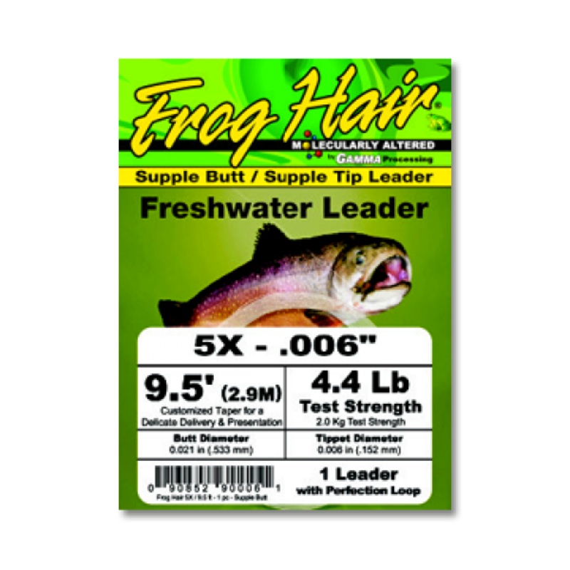 Frog Hair Knotless High Performance 9.5-Foot Tapered Leaders