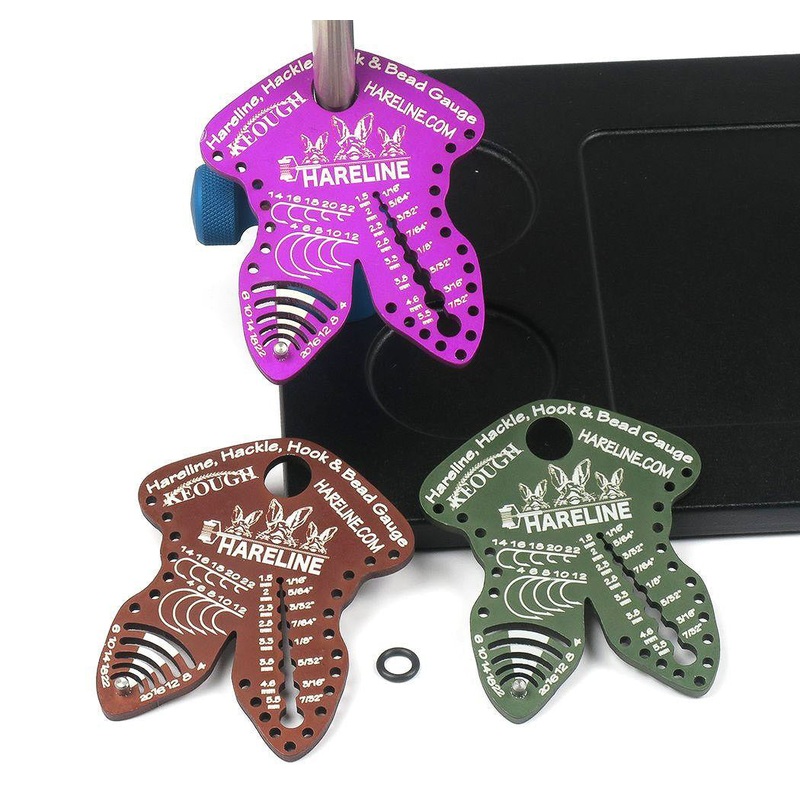Hareline Hackle, Hook & Bead Gauge