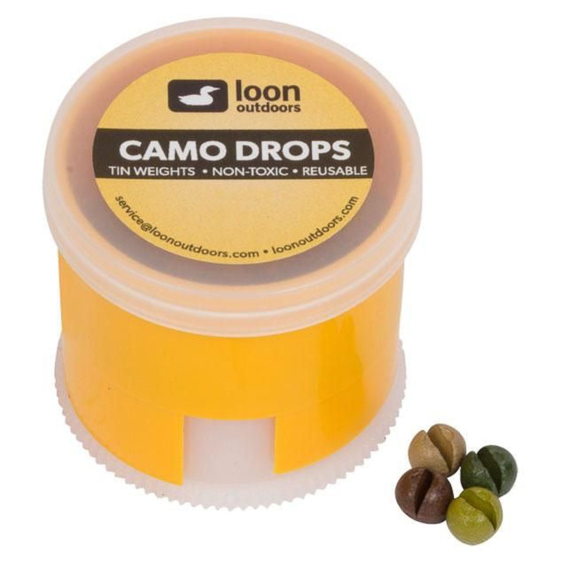 Loon Camo Drops Non-Toxic Tin Removable Weights