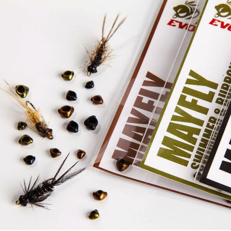 Nymph Head Evolution “Mayfly Swimmers & Burrowers” Tungsten Bead Heads