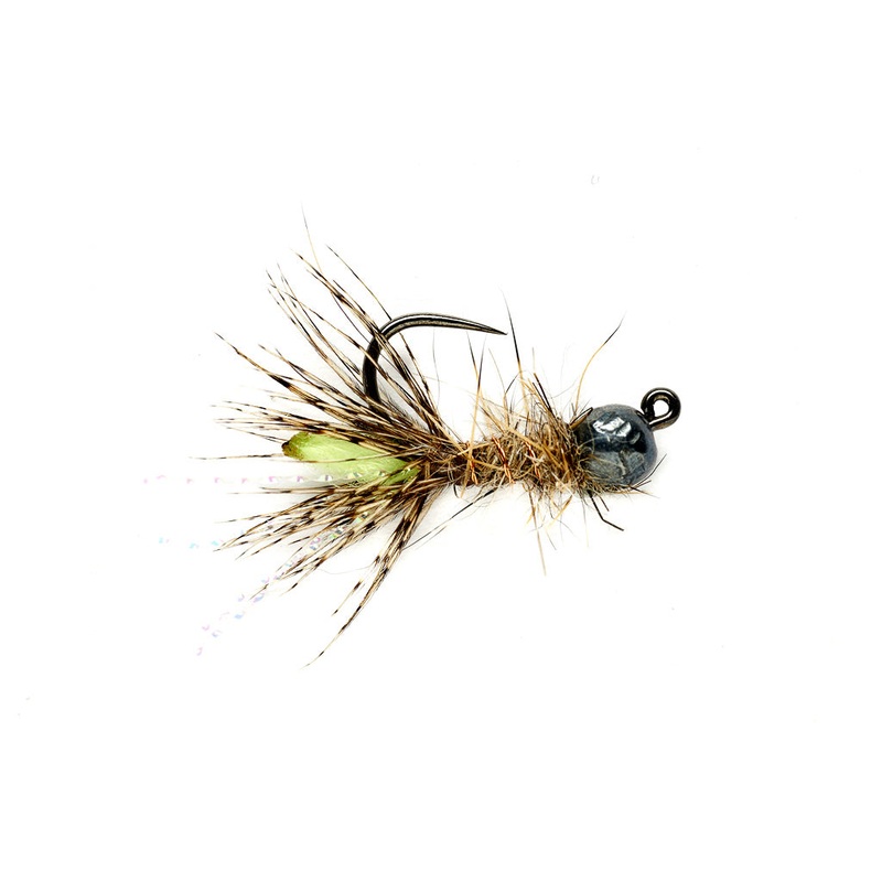 Peeping Caddis Jig Burnt Green
