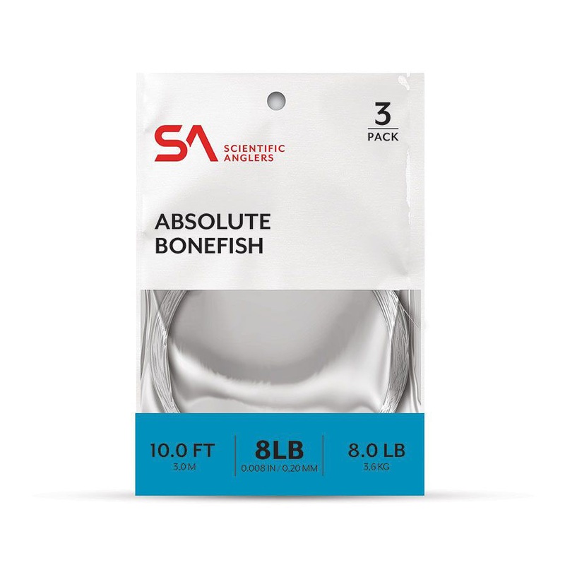 Scientific Anglers Absolute 10-Foot Bonefish Leader 3-Pak