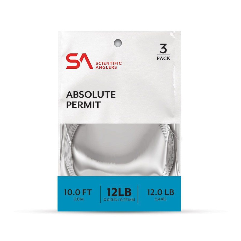 Scientific Anglers Absolute 10-Foot Permit Leader 3-Pak
