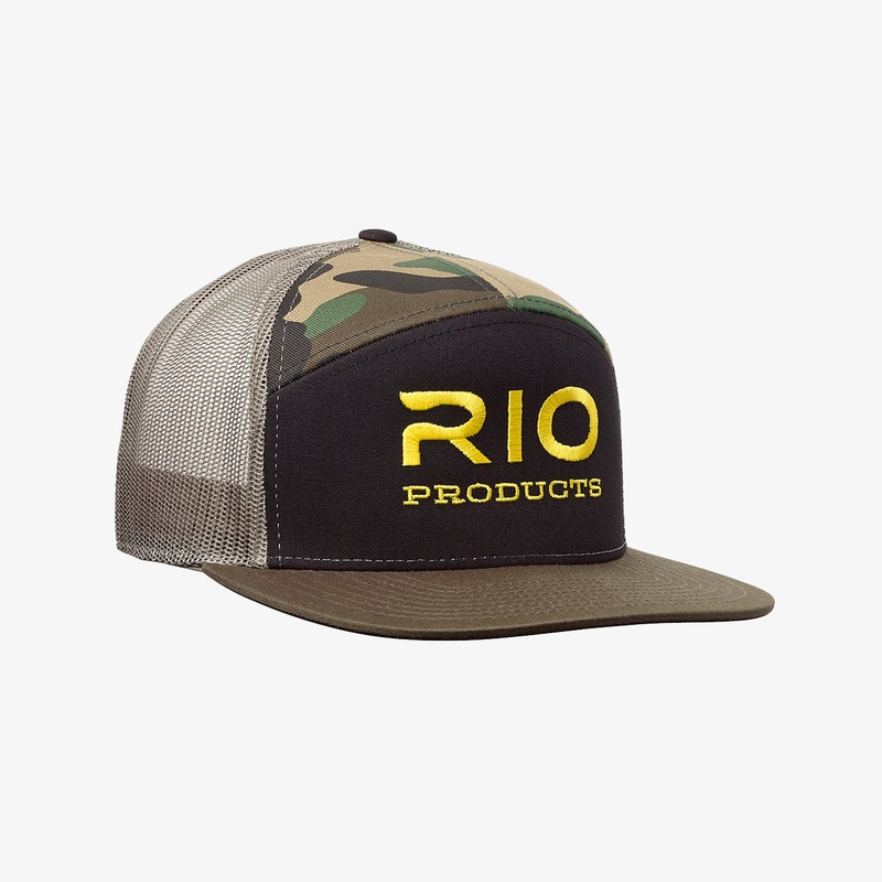 7 Panel Mesh Back – Black/Camo/Olive