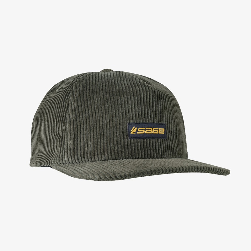 Logo Cord Hat – Olive