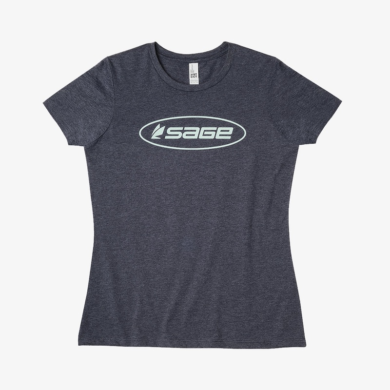 Ws Oval Logo Tee – Heather Navy
