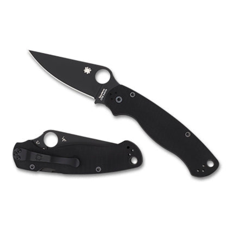 Spyderco PARA MILITARY 2 G-10 BLACK/BLACK BLADE C81GPBK2