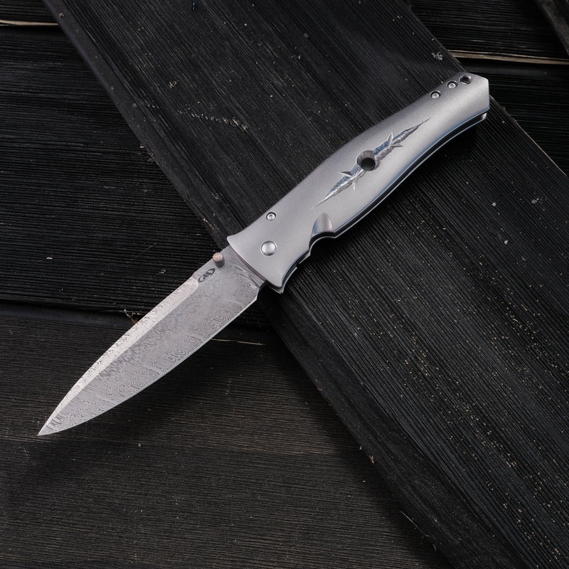 Tom Mayo Hand Carved Damasteel Dr. Death