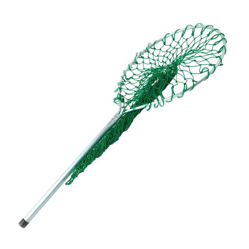 Aluminum Handle Green Mesh Landing Net 18Inch Handle