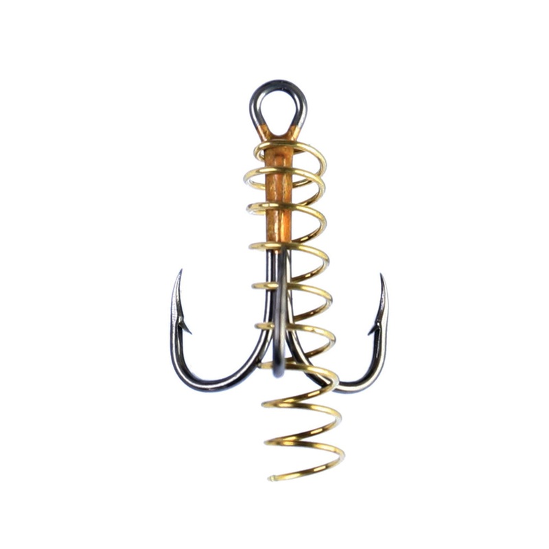 Soft Bait Treble Hook with Spring