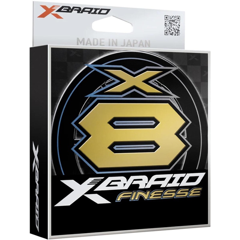 X-Braid X8 Finesse White/Green Braid – 165 Yard Spool